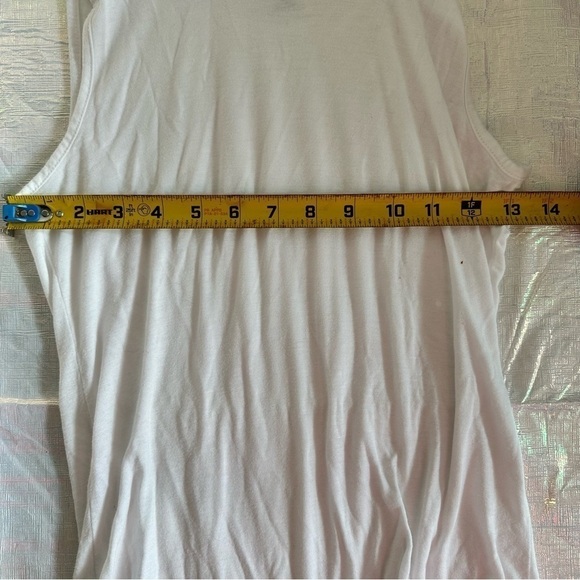 Masseys Elegant Double Top Flowy exterior fitted tank Blue & White Size S - Picture 6 of 9